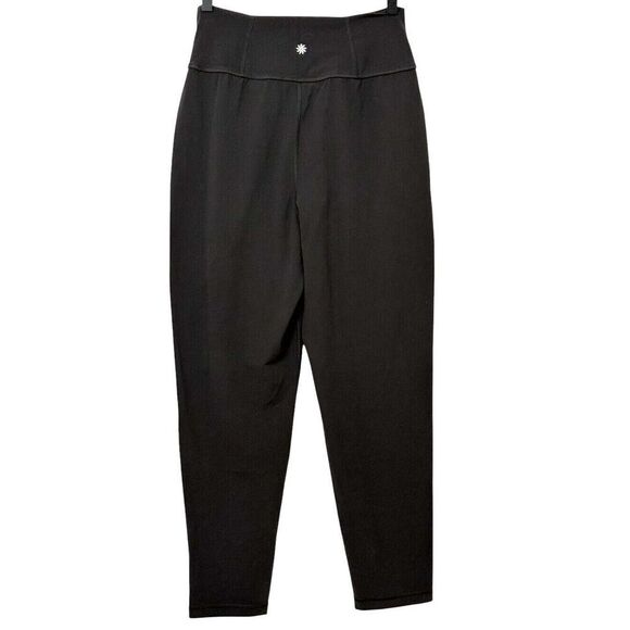 Athleta Elation Pant Black Tapered Leg Pockets Size XS Athleisure Yoga Travel - Picture 3 of 9